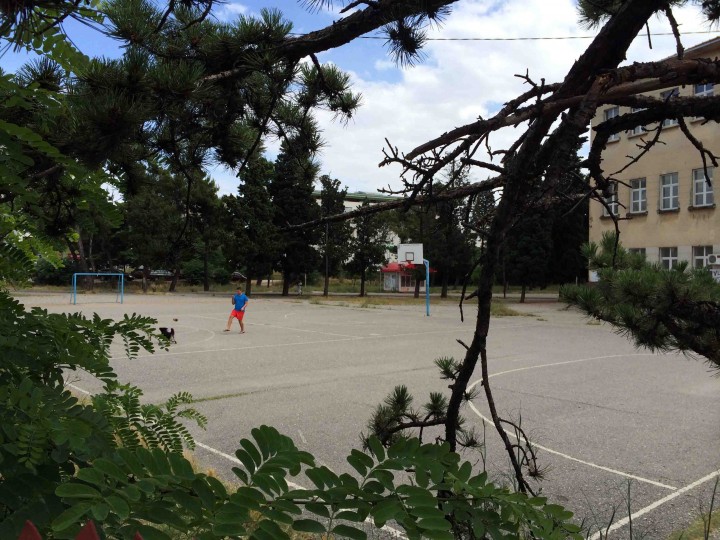 kid_playing_dog_podgorica_montenegro