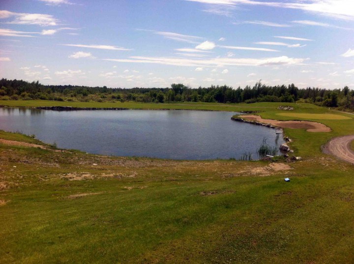 Water hazards at Mer Bleue Golf Course