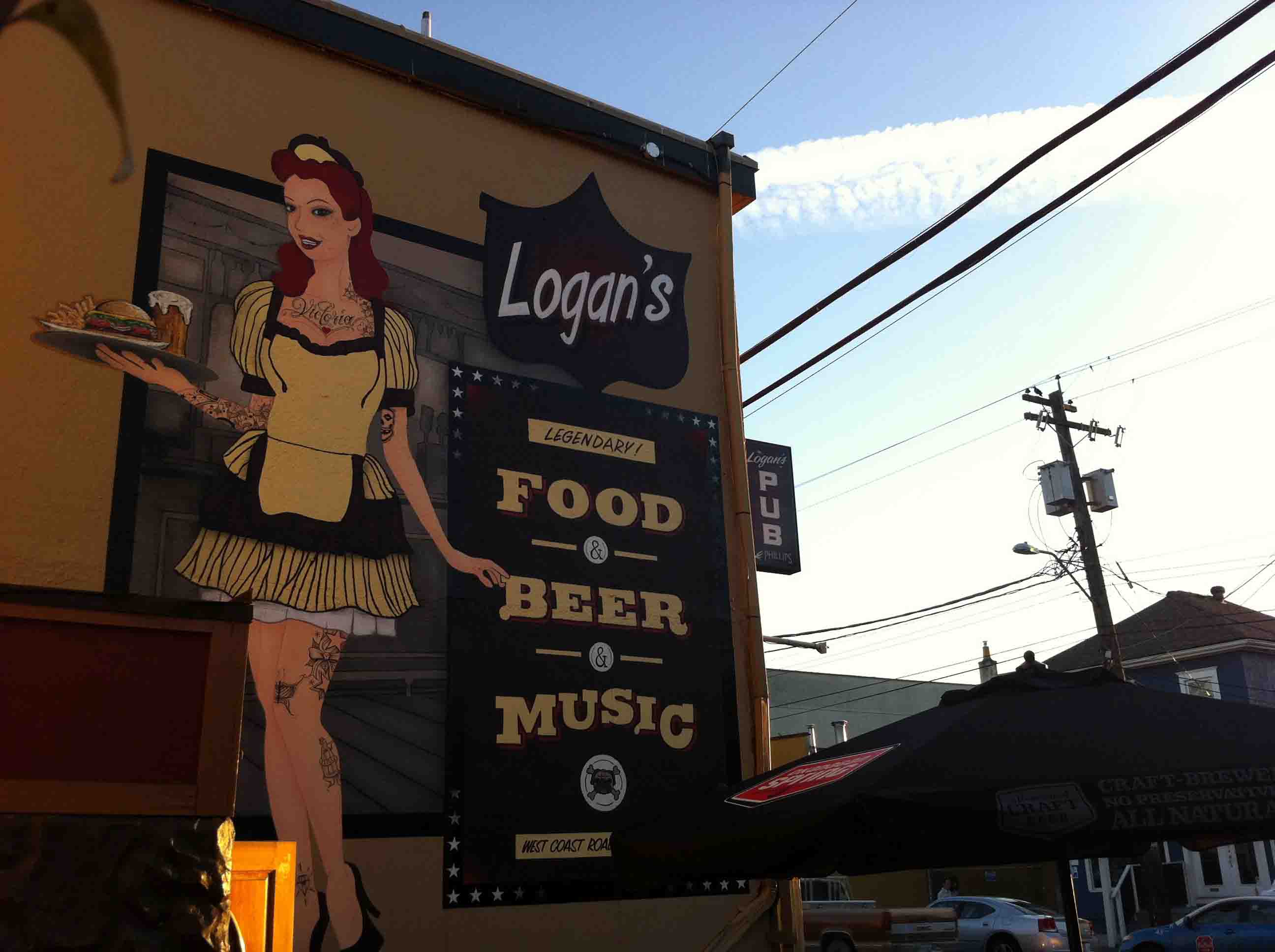 Logan’s Pub on Cook Street in Victoria, BC, Canada