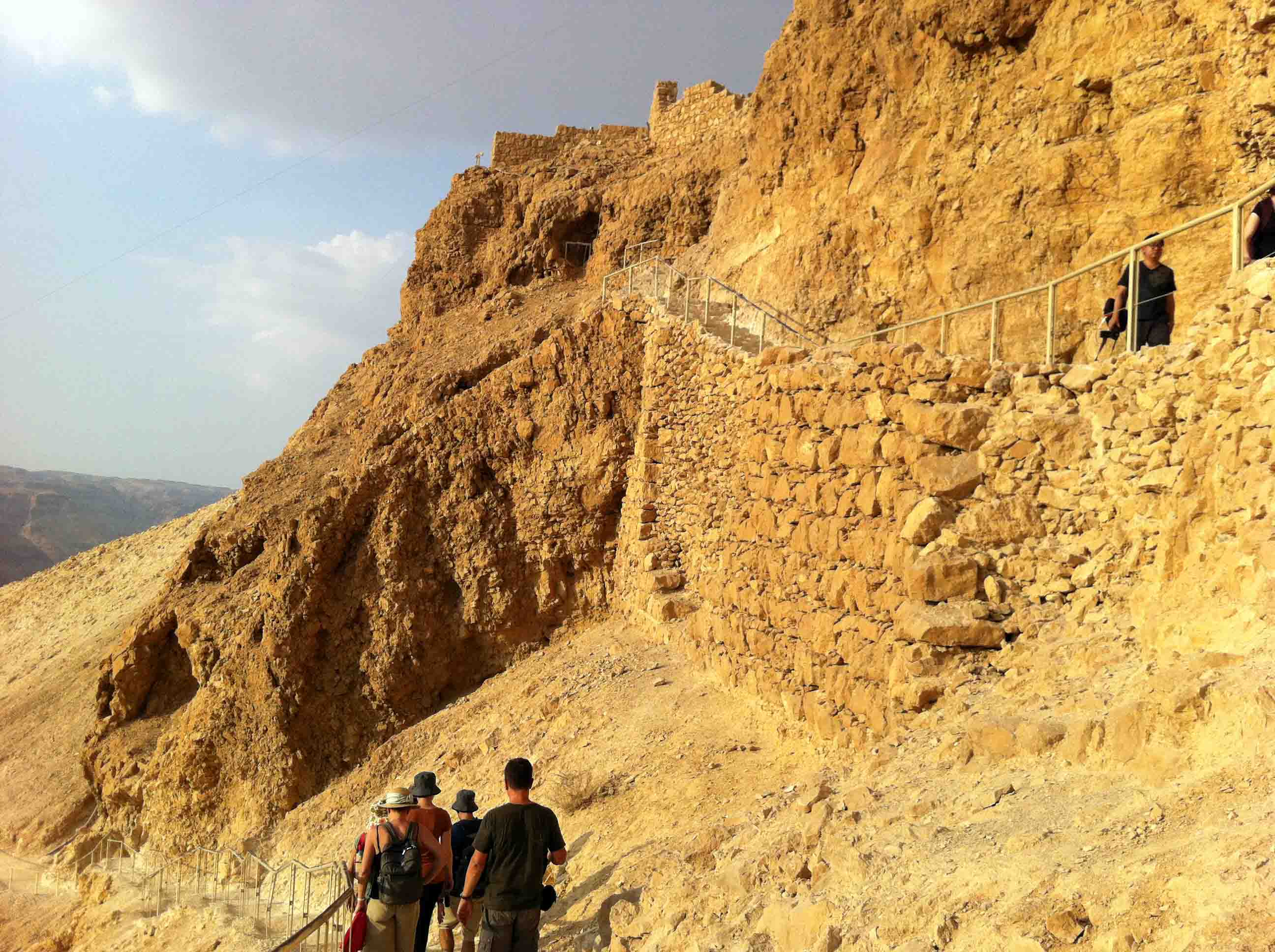 Hiking to the Ancient Fortress of Masada in Israel