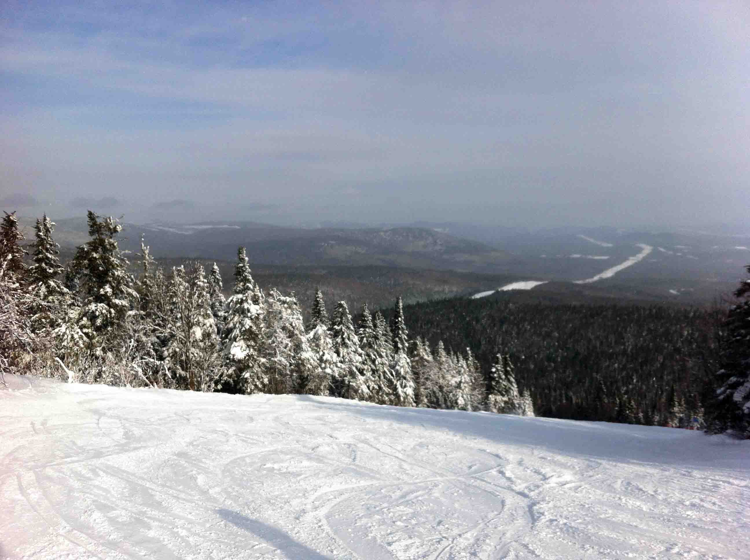 Skiing Mont Sainte Anne in Quebec, Canada