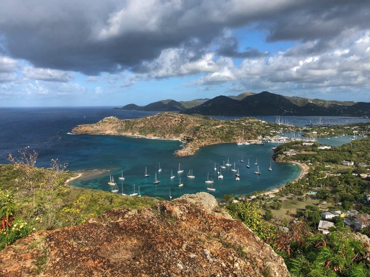 Hiking Shirley Heights Lookout Trail, Antigua