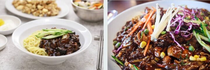 What is Korean jajangmyeon made of?