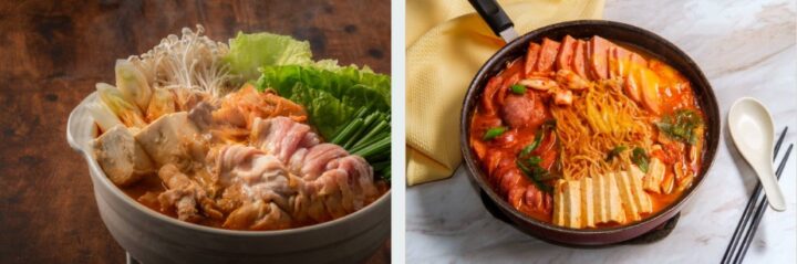 What is the difference between kimchi jjigae and tofu stew?