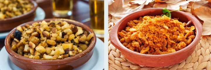 What are migas made of in Spain?