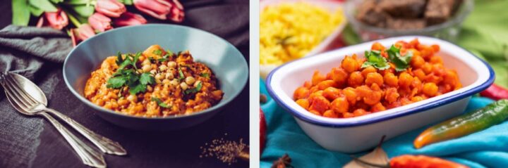 What do you eat with chana masala?