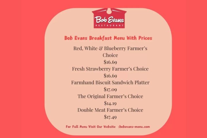 bob evans breakfast menu