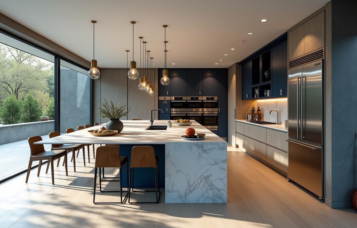 How to Brighten a Kitchen with Black Cabinets