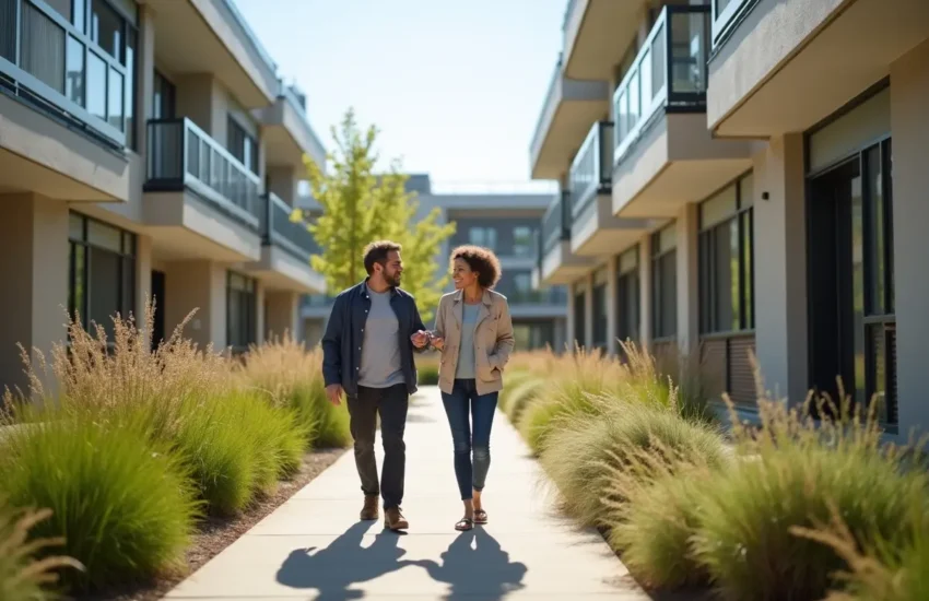 resident enjoying supportive environment in modern affordable housing community