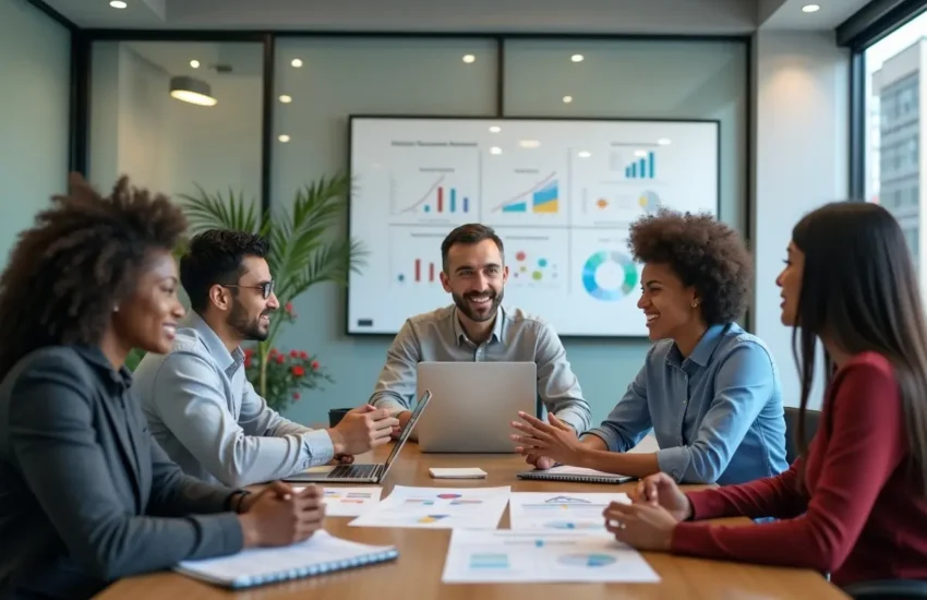 hr team collaborating to build effective support for business growth