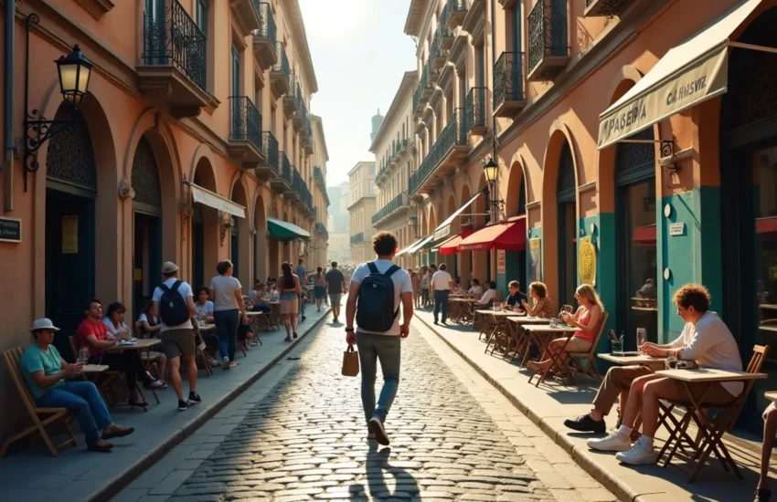 traveler exploring milan’s creative architecture and vibrant urban lifestyle