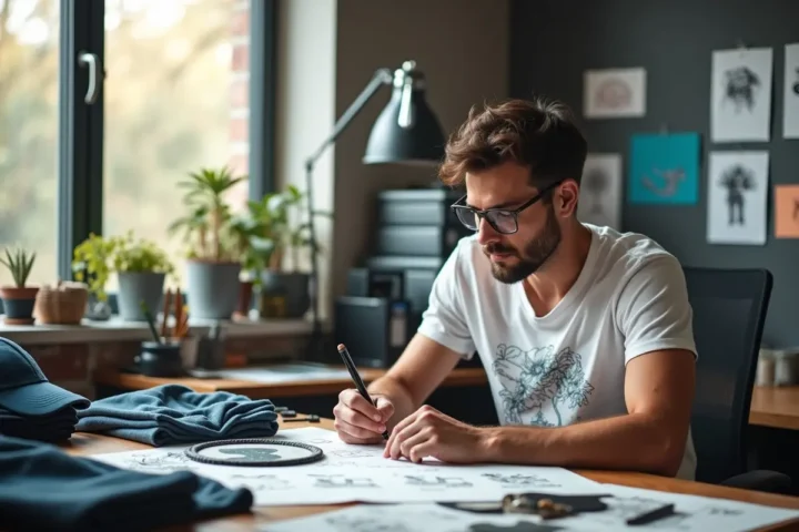 creator designing custom merch inspired by loyal online followers