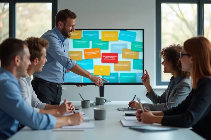 manager using digital ecards to boost employee motivation and recognition