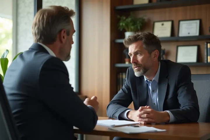 injured client meeting personal injury attorney for trusted legal guidance