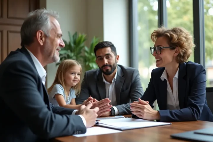 family consulting experienced lawyer to handle legal case with trusted guidance