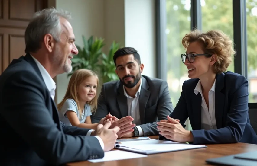 family consulting experienced lawyer to handle legal case with trusted guidance