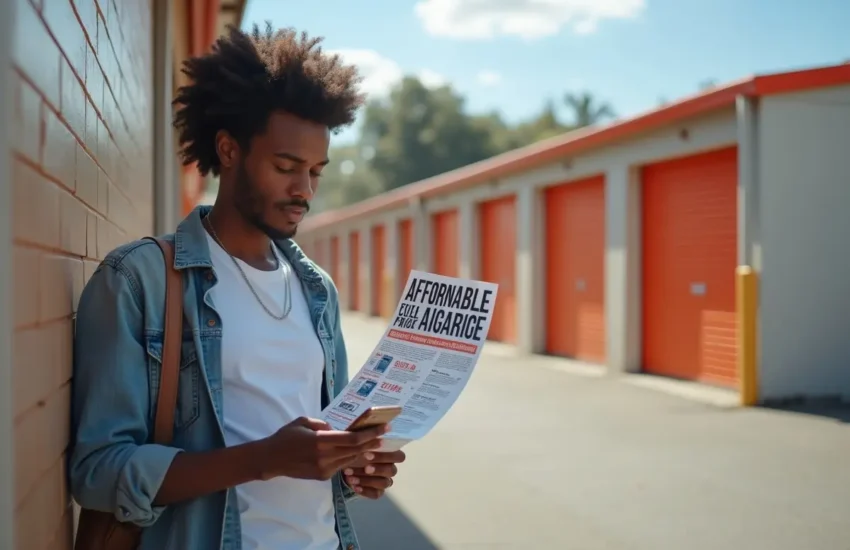 renter searching affordable self-storage options to fit tight budget