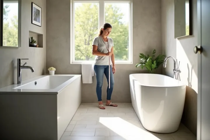 homeowner comparing standard versus deep baths for practical comfort