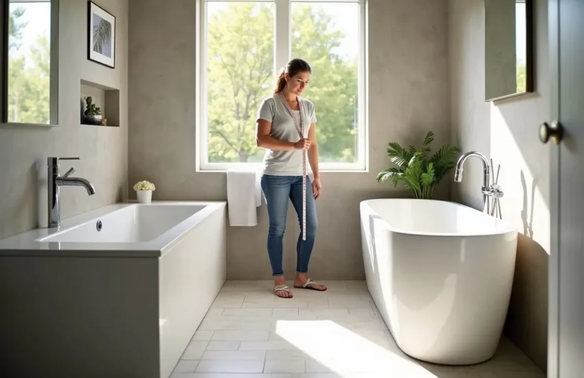 homeowner comparing standard versus deep baths for practical comfort
