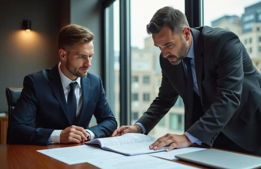 business owner navigating complex employment law regulations with professional guidance