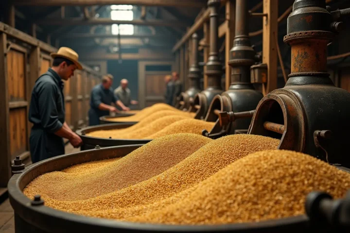 single malt whisky production process from malted barley