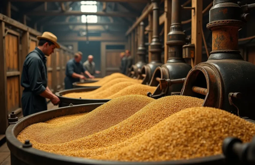 single malt whisky production process from malted barley