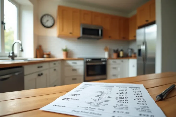 kitchen refresh cost breakdown showing realistic renovation expenses