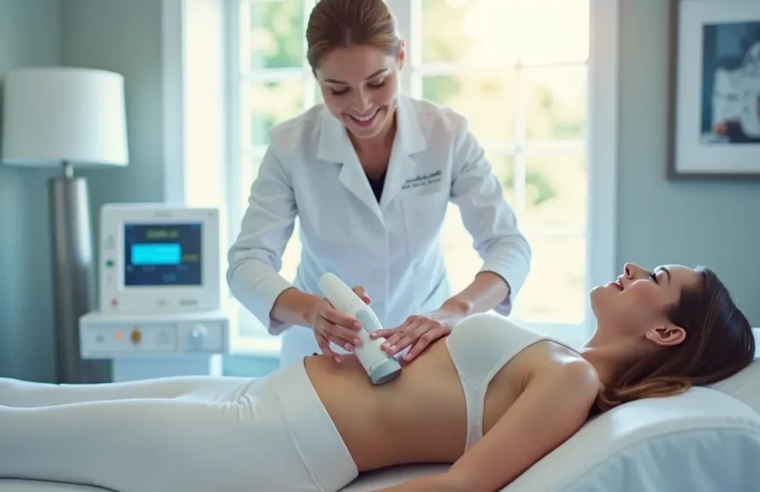 noninvasive coolsculpting procedure targeting localized body fat