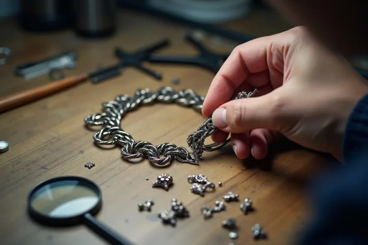 permanent bracelet repair steps after accidental breakage