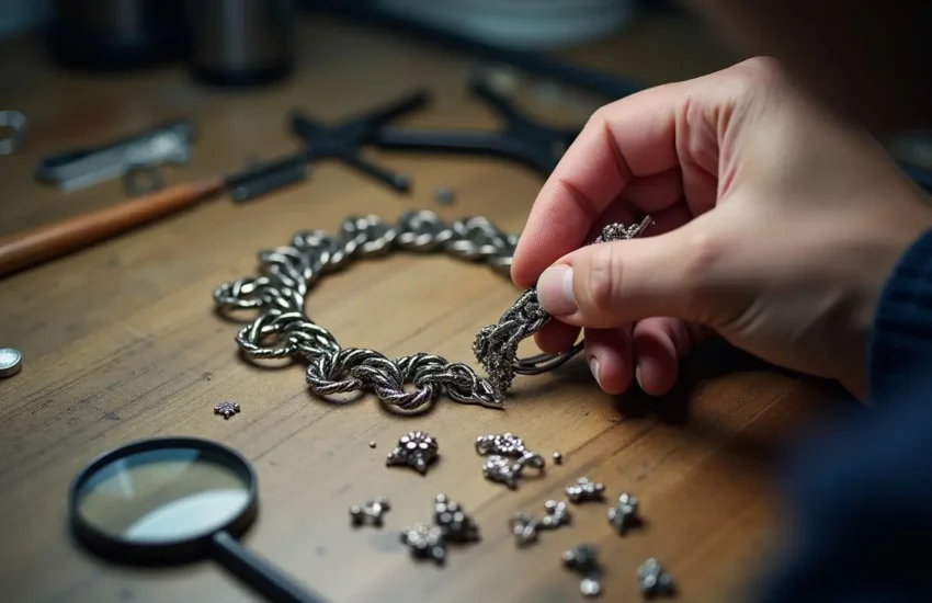 permanent bracelet repair steps after accidental breakage