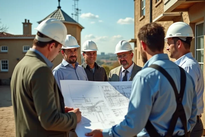 property buyers inspecting infrastructure before purchase