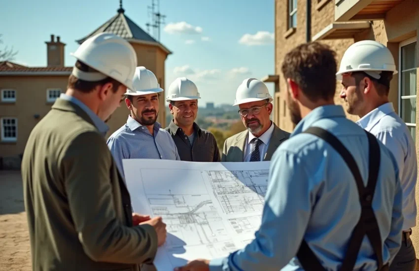 property buyers inspecting infrastructure before purchase