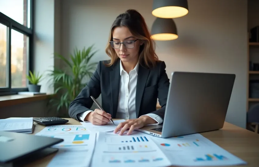 person reviewing debt solutions and financial recovery plan