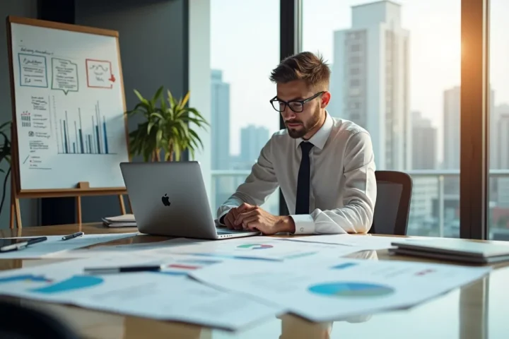 entrepreneur planning hotel business launch strategy