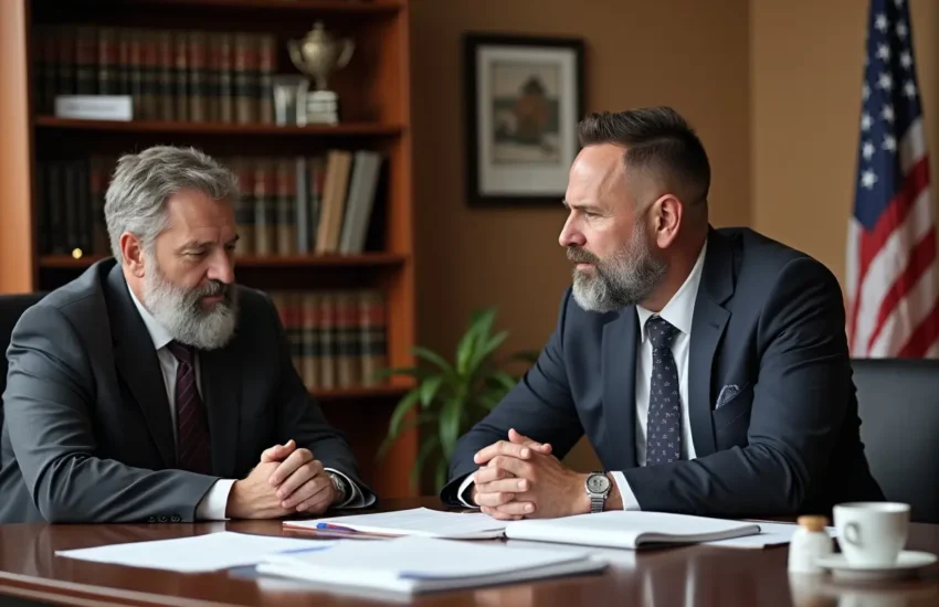 client consulting indiana personal injury lawyer about case