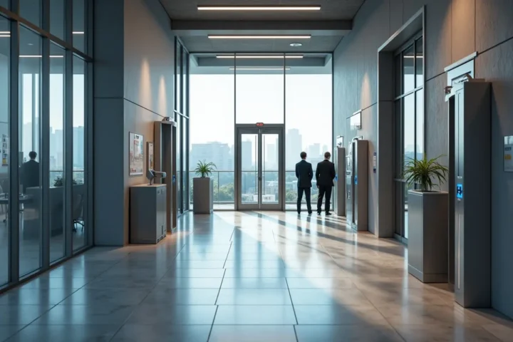 office implementing layered security strategy beyond surveillance cameras