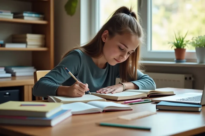 student using quality school supplies to support academic success and learning