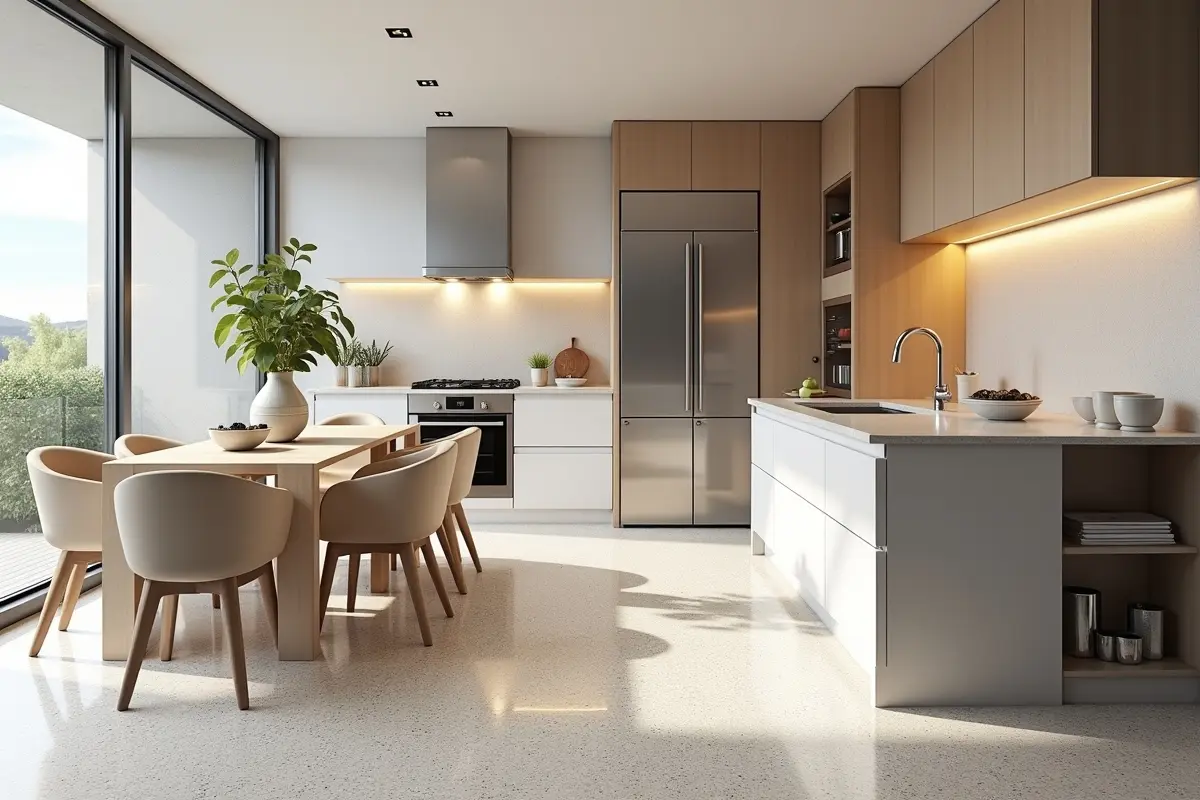 How Implementing Terrazzo Flooring Transforms Your Kitchen