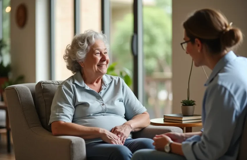 older adult balancing independence and support through assisted living options