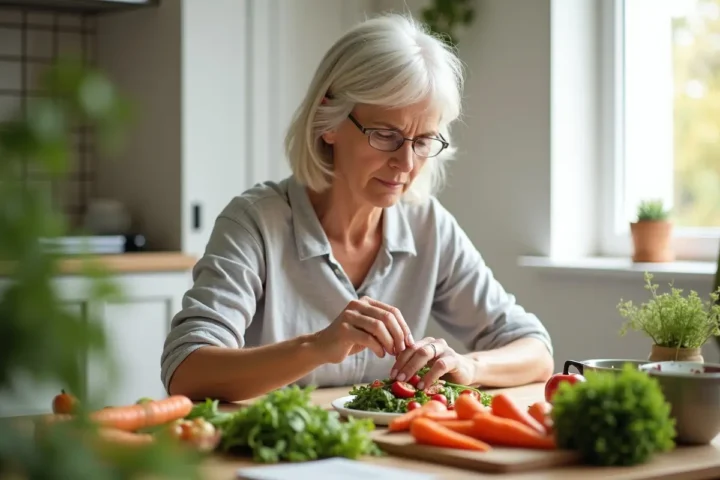 person following healthy habits to prevent vision impairment and disease