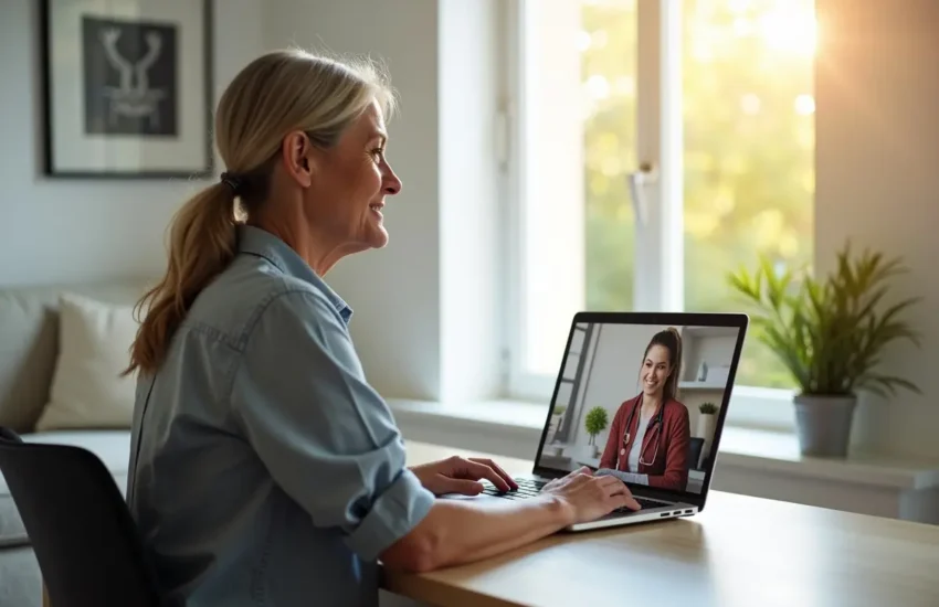 patient using affordable telehealth weight loss program support