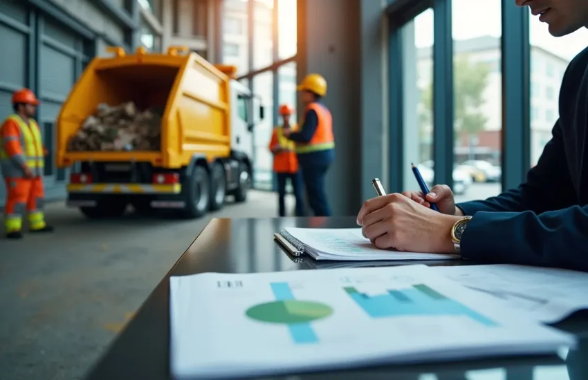 business comparing professional waste disposal with in house management costs